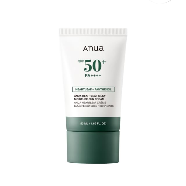 Anua Heartleaf Silky Moisture Sun Cream SPF50+ PA++++ — ضدآفتاب | بررسی و راهنمای لیلیورا