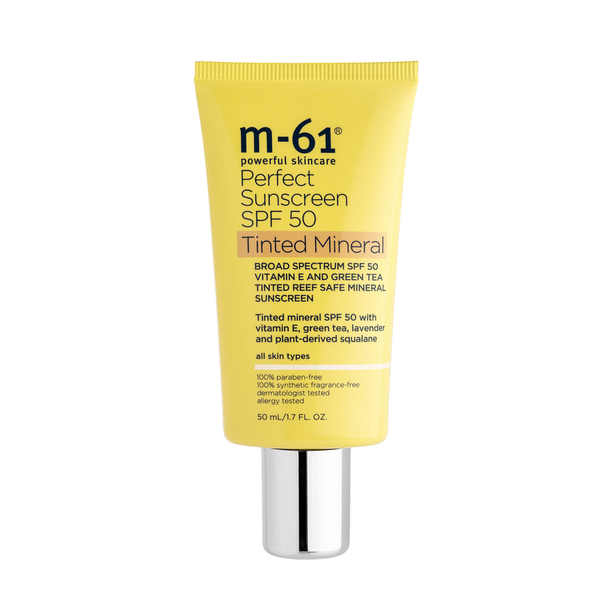 M-61 Perfect Tinted Mineral Sunscreen SPF 50 — ضدآفتاب | بررسی و راهنمای لیلیورا