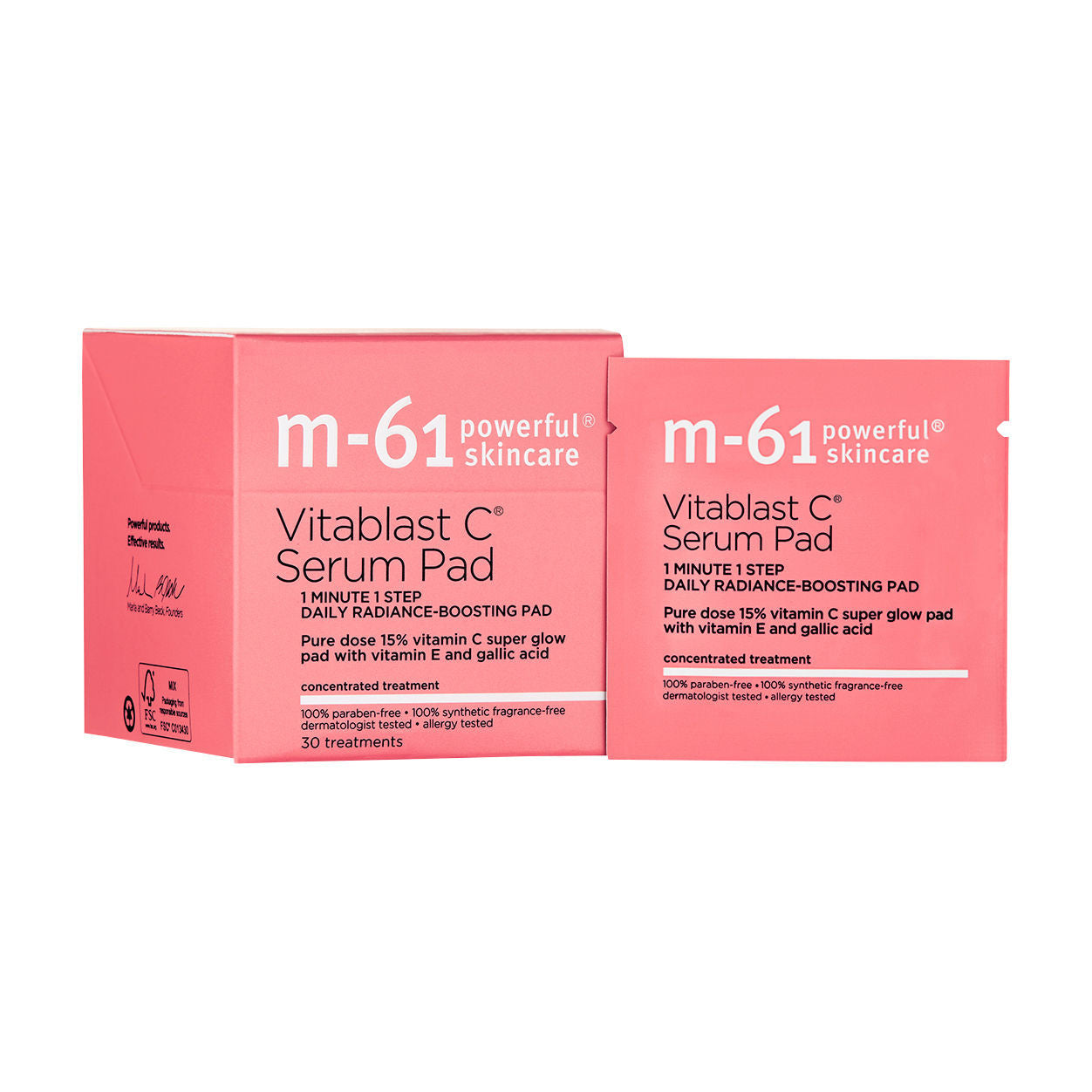 M-61 Vitablast C Serum Pad — سرم | بررسی و راهنمای لیلیورا