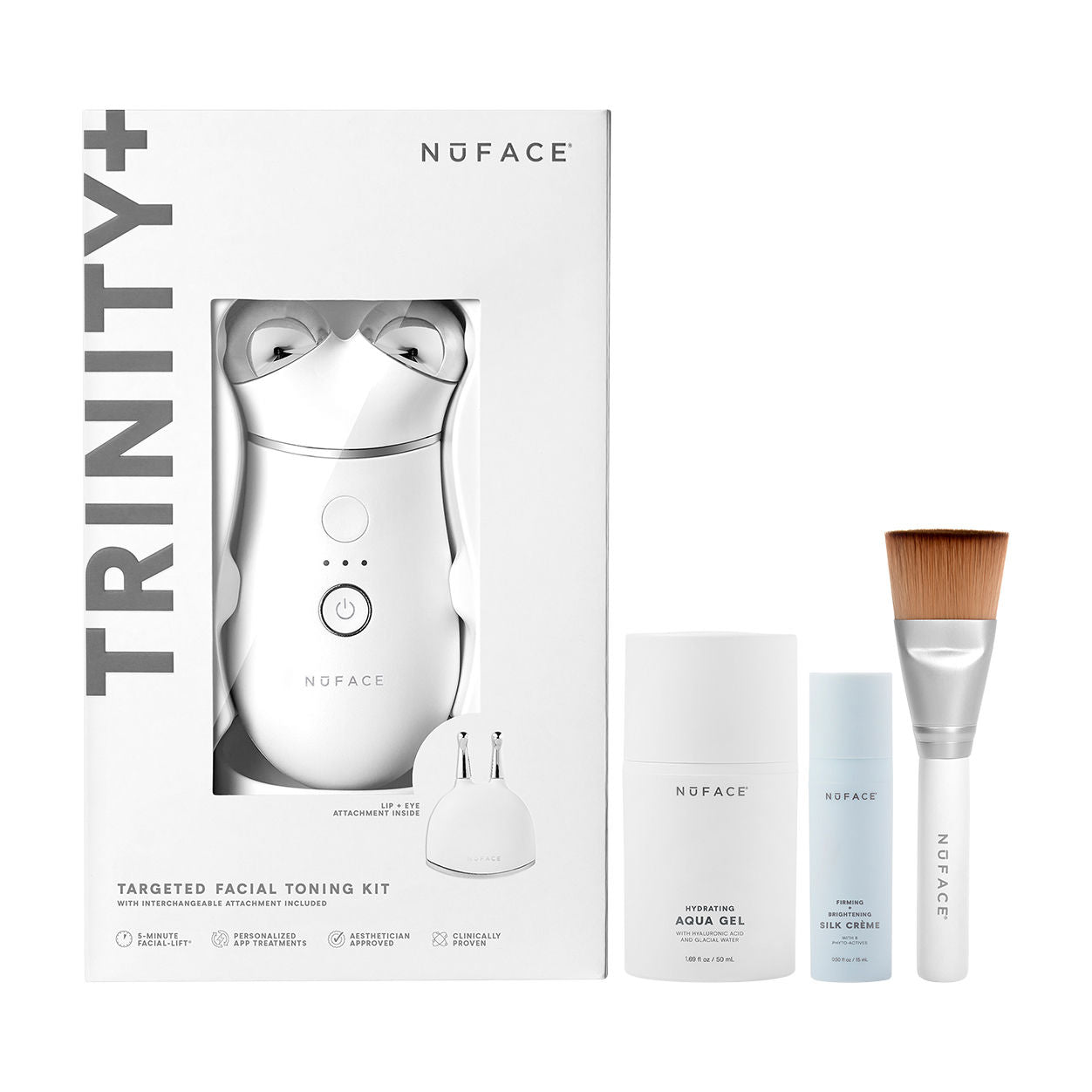 NuFace Trinity+ and Effective Lip and Eye Attachment — مراقبت دور چشم | بررسی و راهنمای لیلی‌ورا