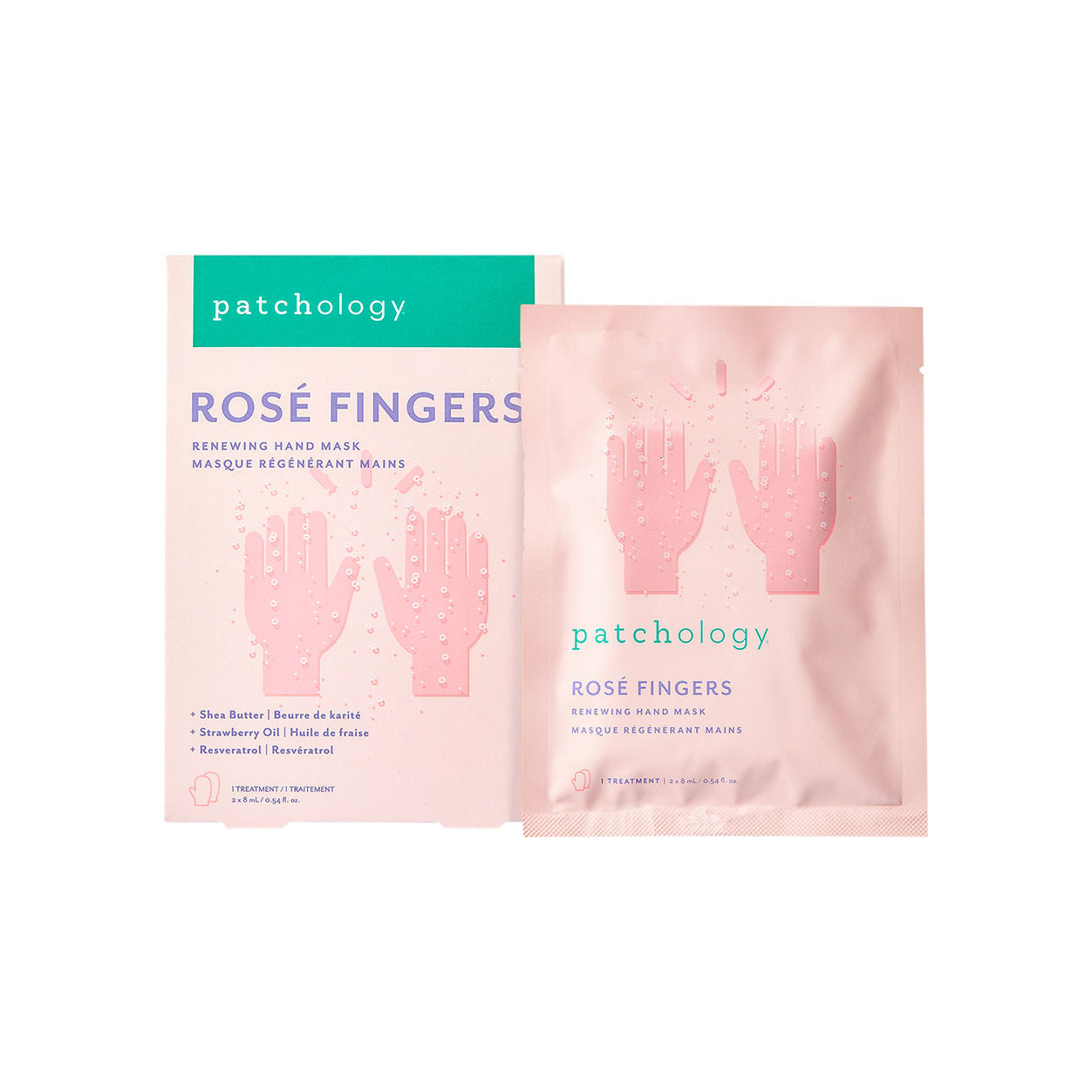 Patchology Rosé Fingers Hydrating and Anti-Aging Hand Mask — ماسک | بررسی و راهنمای لیلیورا
