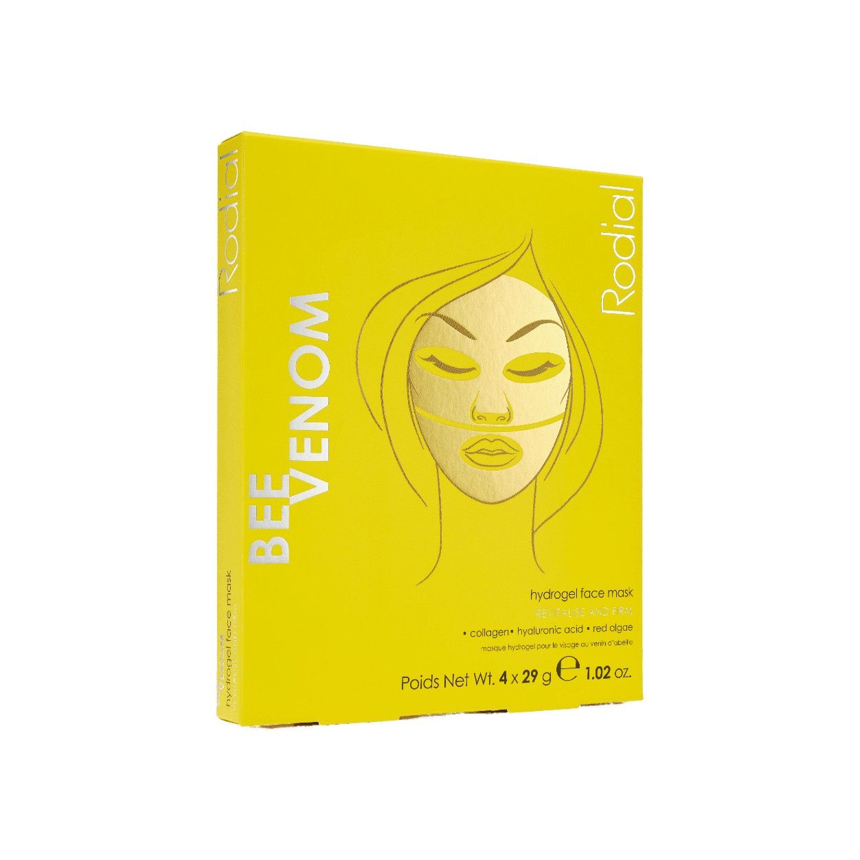 Rodial Bee Venom Hydrogel Facial Mask Box Of 4 — ست و پک | بررسی و راهنمای لیلیورا