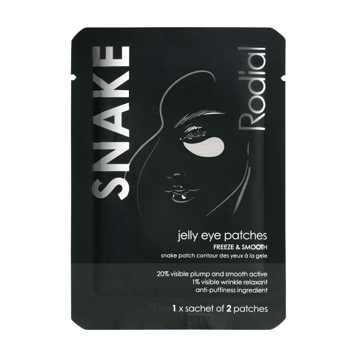 Rodial Snake Jelly Eye Patches Single Sachet — مراقبت دور چشم | بررسی و راهنمای لیلی‌ورا