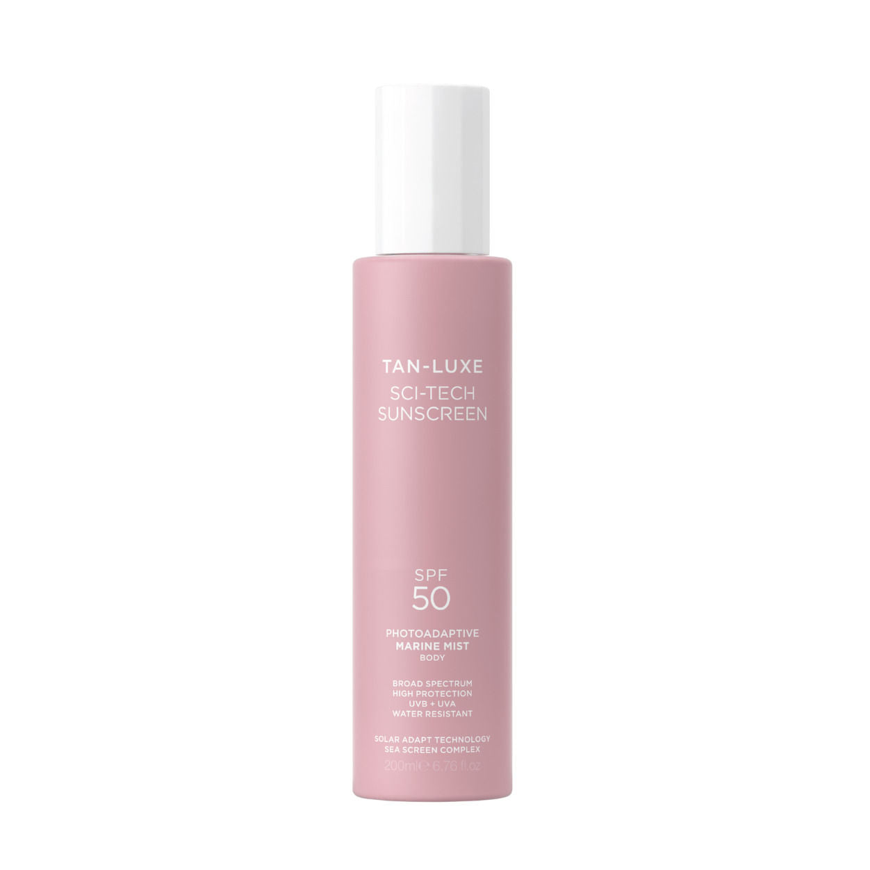 Tan-Luxe Sci-Tech Photoadaptive Marine Body Mist SPF 50 — ضدآفتاب | بررسی و راهنمای لیلی‌ورا